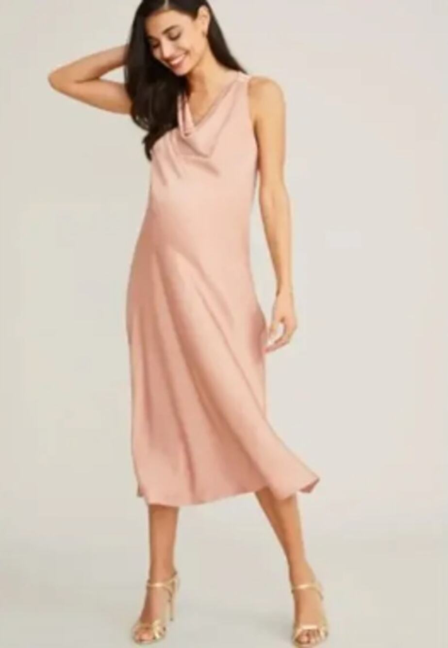 Hatch The Harlow Dress Rosewood Womens Size 2 Medium New Maternity